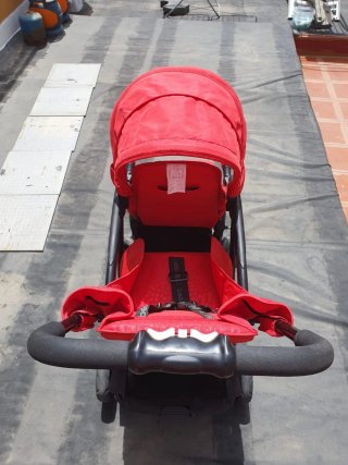 Carrito gemelar Bebe due rojo