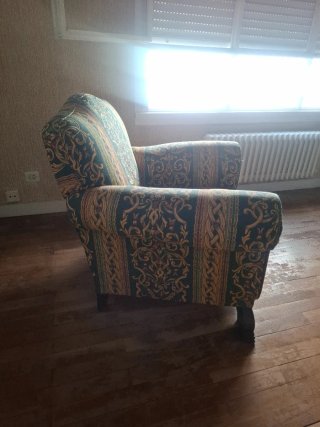 Sillón individual estampado