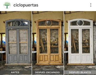 PUERTAS ANTIGUAS Y CARPINTERÍA DE MADERA MACIZA
