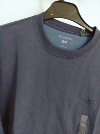 Uniqlo Vestido Camiseta Oversize Azul Talla L