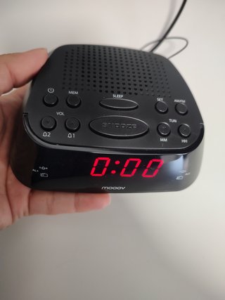 Radio Despertador Digital Mooov Negro