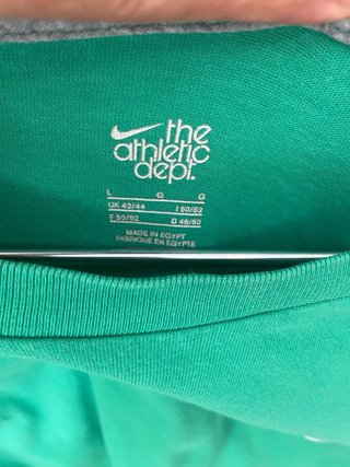 Camiseta Nike Verde Talla L Mini Swoosh
