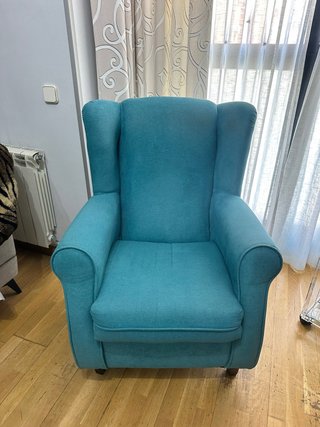 Butaca de salón azul