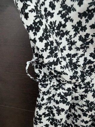 Vestido blanco y negro