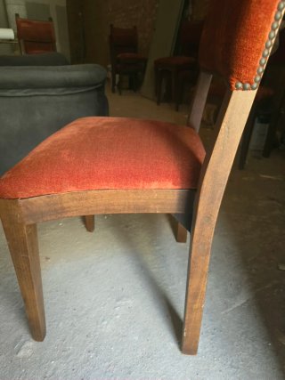 Sillas comedor de madera castellana tapizadas