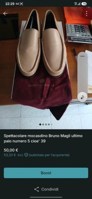 Mocassini uomo BRUNO MAGLI beige