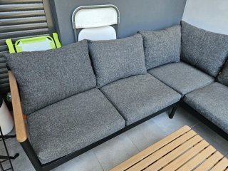 Sofá modular exterior + 2 mesas