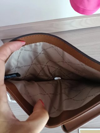 Portafoglio Michael Kors marrone e oro