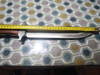 Cuchillo de caza madera y metal