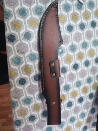 Cuchillo de caza madera y metal