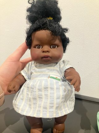Lote 2 Muñecas Bebé Pelo Negro