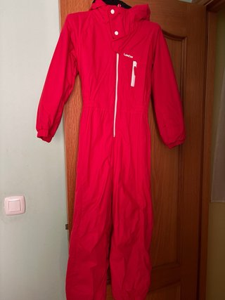 Mono de nieve rojo talla M