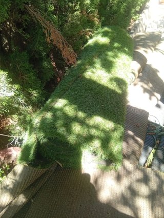 Césped artificial verde