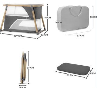 Cuna de viaje Kinderkraft Sofi 4en1 plegable