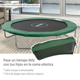 Protector Cama Elástica Ø305 Borde Seguridad Verde