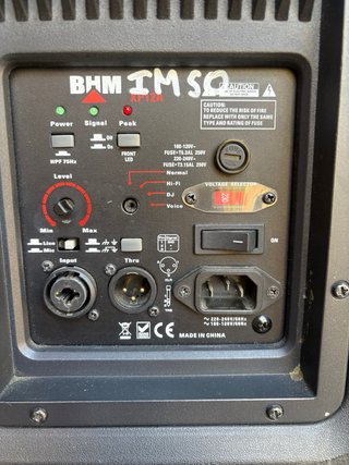 2 Altavoces BHM Autoamplificados 600W