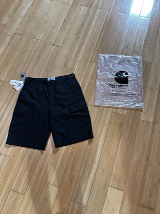 Carhartt WIP Pantaloncini Cargo Neri