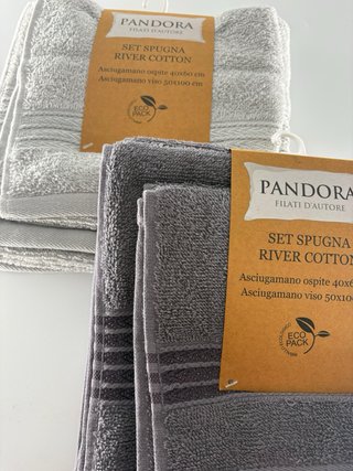 Set 4 Asciugamani Pandora River Cotton