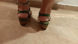 Sandalias verdes