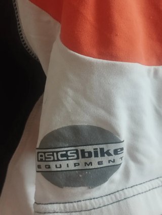 Maillot Ciclismo Asics Naranja Blanco Negro