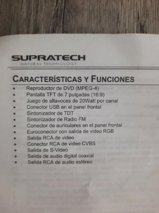 Minicadena Multimedia Supratech SupraSound Thalia