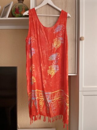 (XL) Vestido corto veraniego estampado