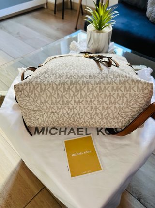 Mochila Michael Kors Original Beige/Marrón