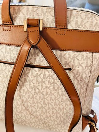 Mochila Michael Kors Original Beige/Marrón