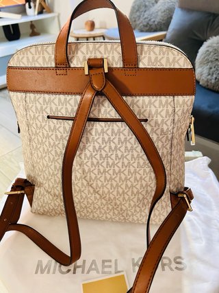 Mochila Michael Kors Original Beige/Marrón