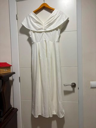 Vestido blanco largo fiesta