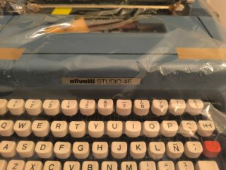Olivetti Studio 46 Máquina de Escribir Azul