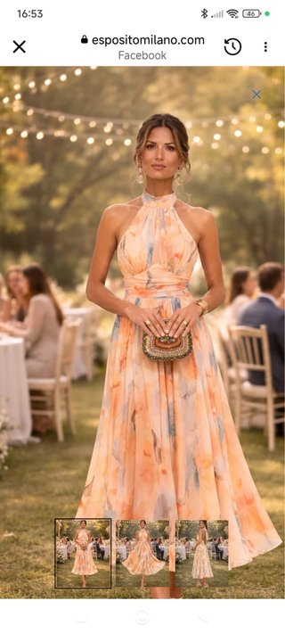 Vestido Esposito Milano Acuarela