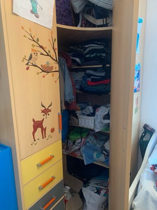Armario esquinero infantil madera