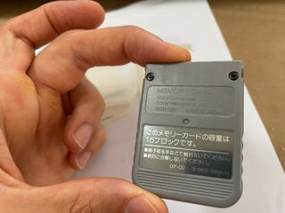 Sony Playstation 1 Ps1 Memory Card Originale Grigi