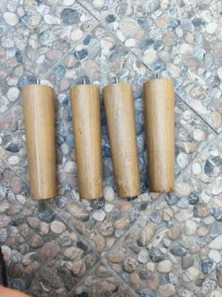 Patas de madera para muebles (4 uds)