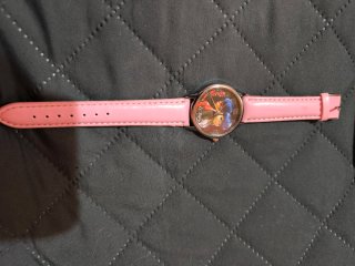 Reloj con estampado de leopardo