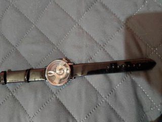 Reloj con estampado de leopardo