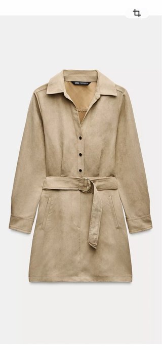Vestido Zara Beige Talla M