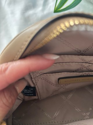 Bolso Michael Kors Beige Dorado Cadena
