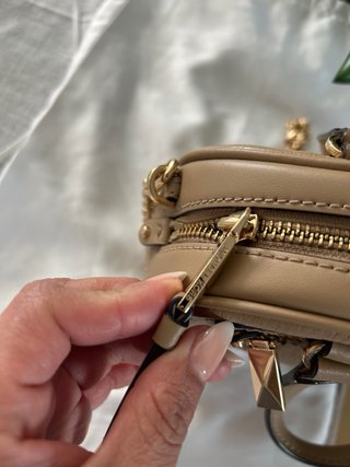 Bolso Michael Kors Beige Dorado Cadena