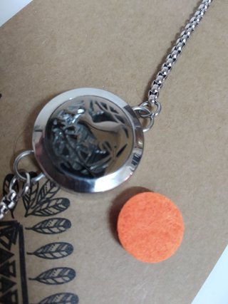 Pulsera de cadena "aromaterapia" (gato y flores)