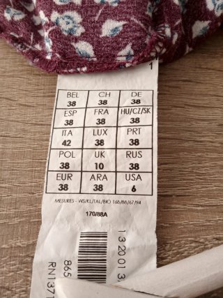 (M) Vestido corto con estampado floral de Promod