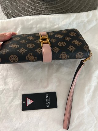 Cartera Guess Original Marrón y Rosa