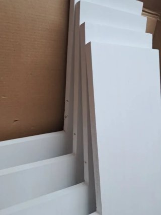 Juego de 4 estantes de esquina flotantes de pared