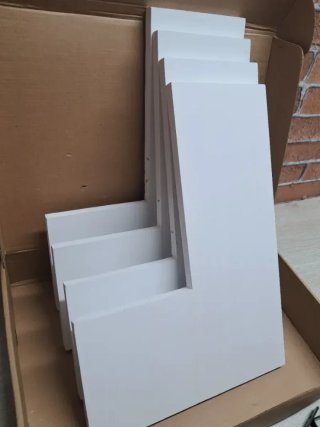 Juego de 4 estantes de esquina flotantes de pared
