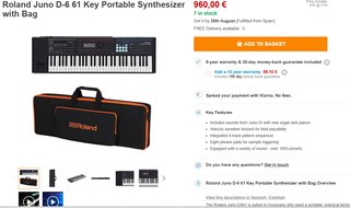 Roland Juno-DS61 Teclado Sintetizador