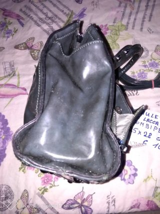 Borsa donna verde lucida