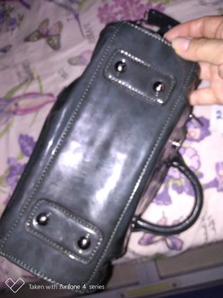 Borsa donna verde lucida