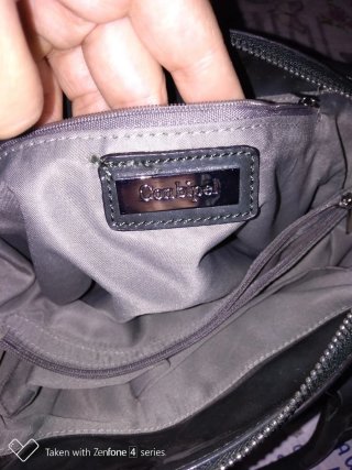 Borsa donna verde lucida