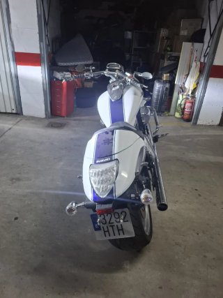 Moto Cruiser Blanca